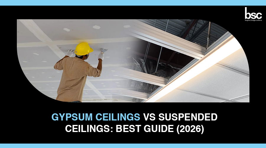 Gypsum Ceilings vs Suspended Ceilings: Best Guide of 2026